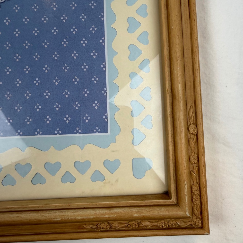 Vintage Framed Wall Art Friendship Like Love Lasts Forever Doves Heart 21x17 - Picture 5 of 9